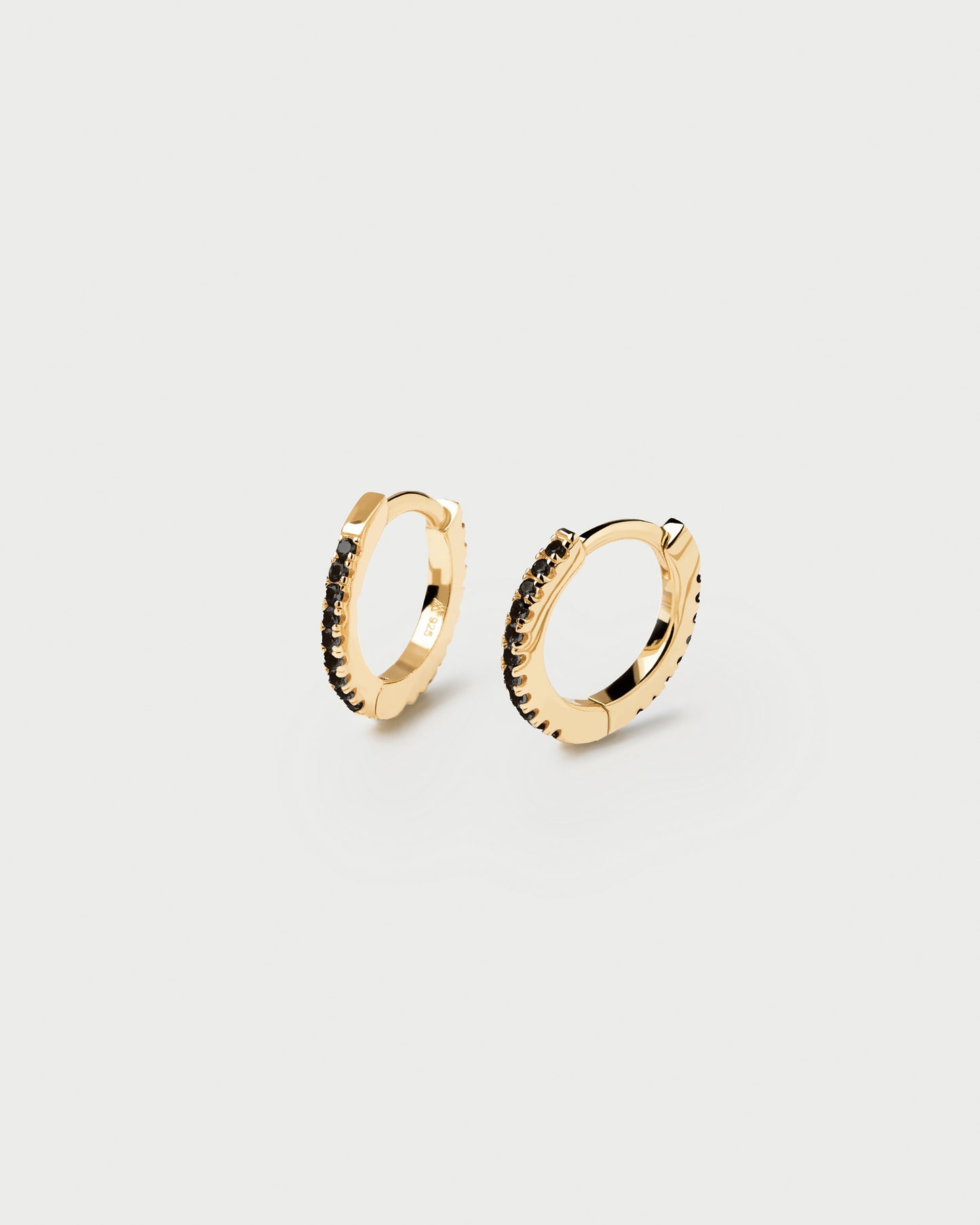 Black Mini Hoops
