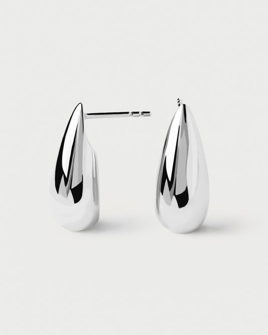 Large Sugar Silver Earrings
