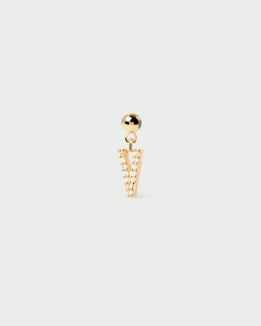 Letter V Charm