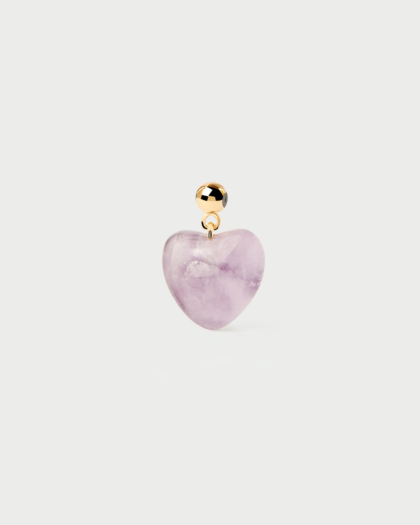 Amethyst Heart Charm