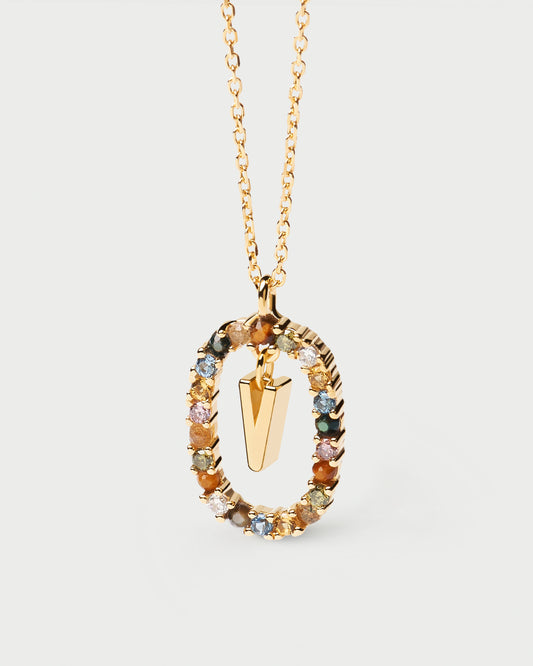 Letter V Necklace