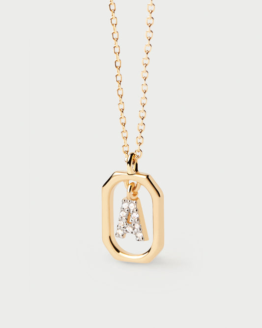 Mini Letter A Necklace