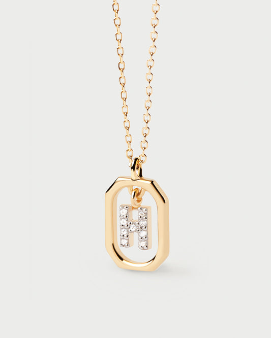 Mini Letter H Necklace