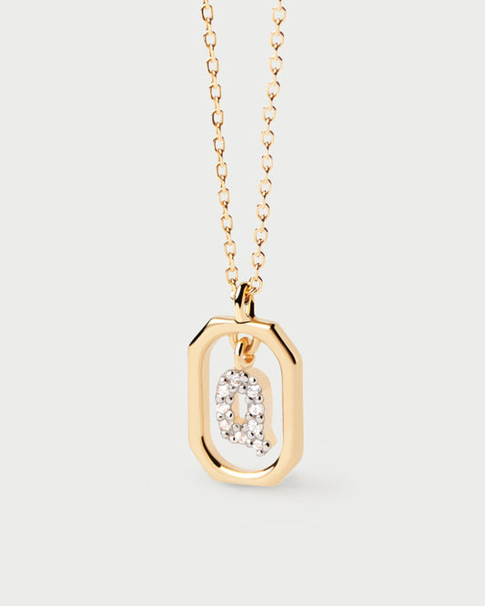 Mini Letter Q Necklace