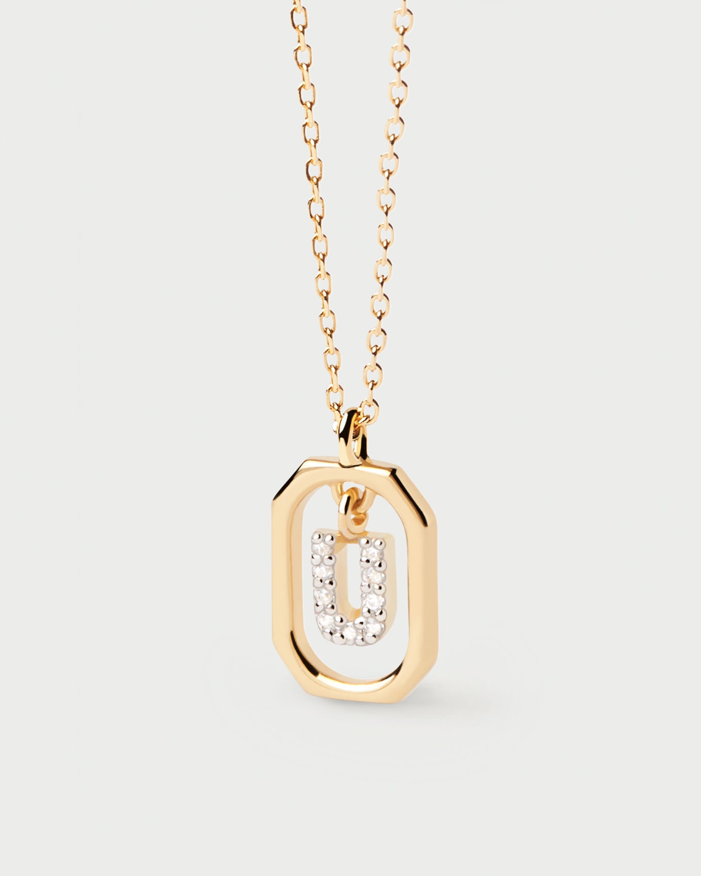 Mini Letter U Necklace