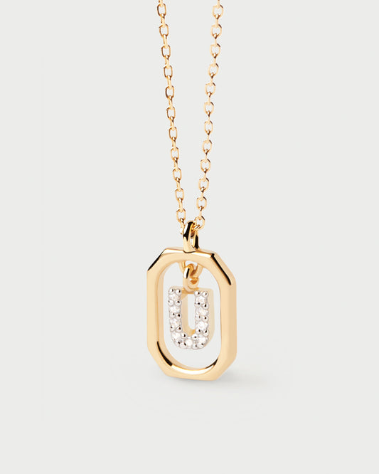 Mini Letter U Necklace
