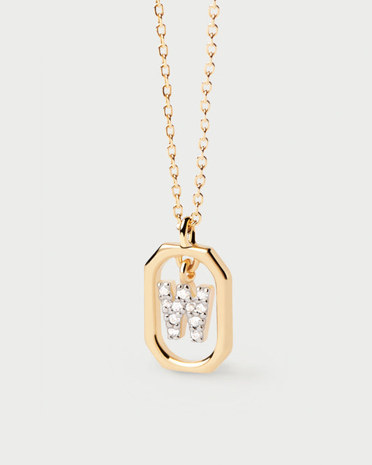 Mini Letter W Necklace