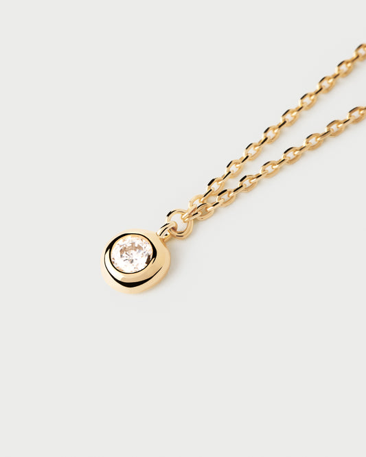 Sand solitary necklace