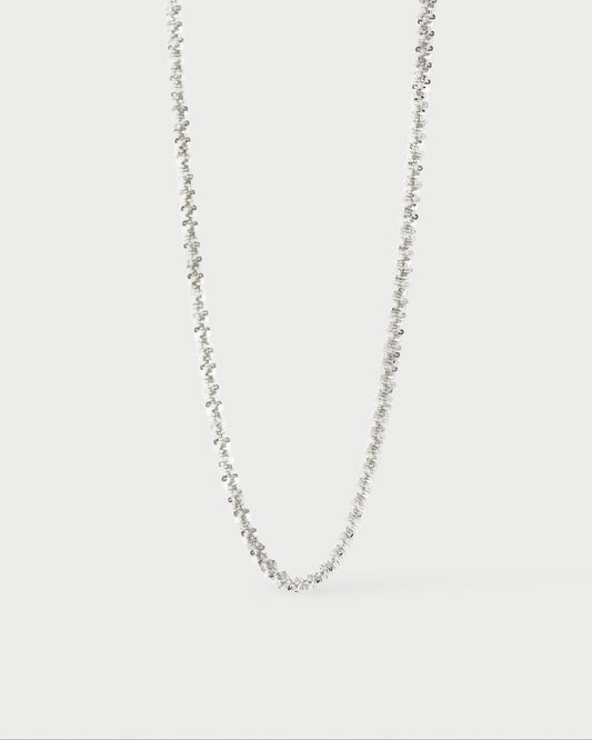 Sparkle silver chain necklace