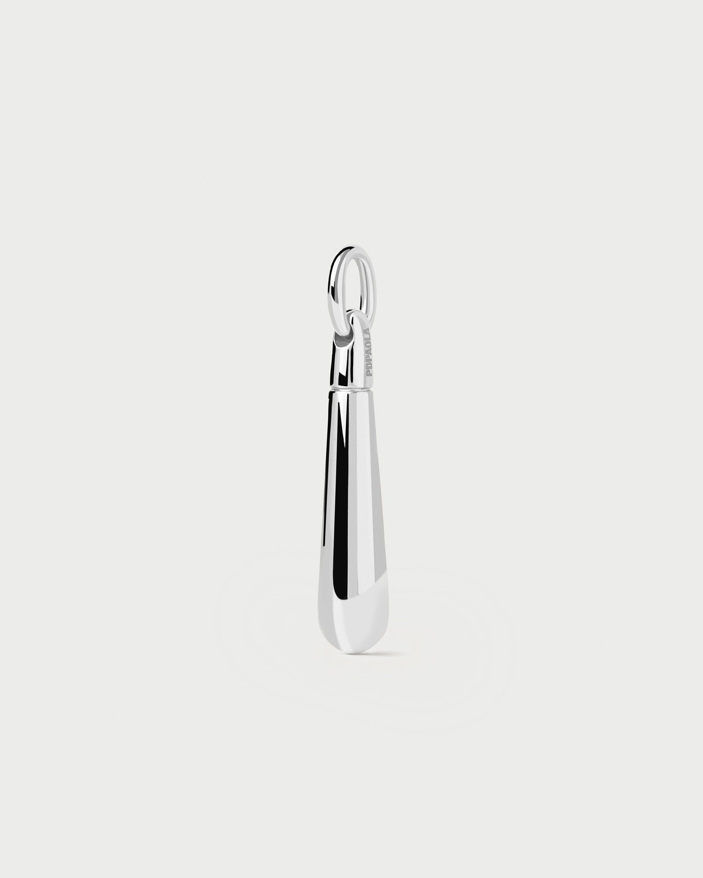 Large Drop Silver Pendant