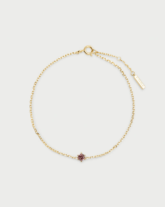 Lavender Solitary Bracelet